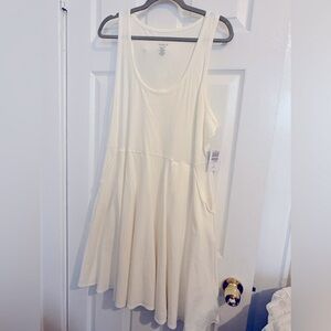 Torrid mini foxy, high neck skater dress white size 1X, 14–16